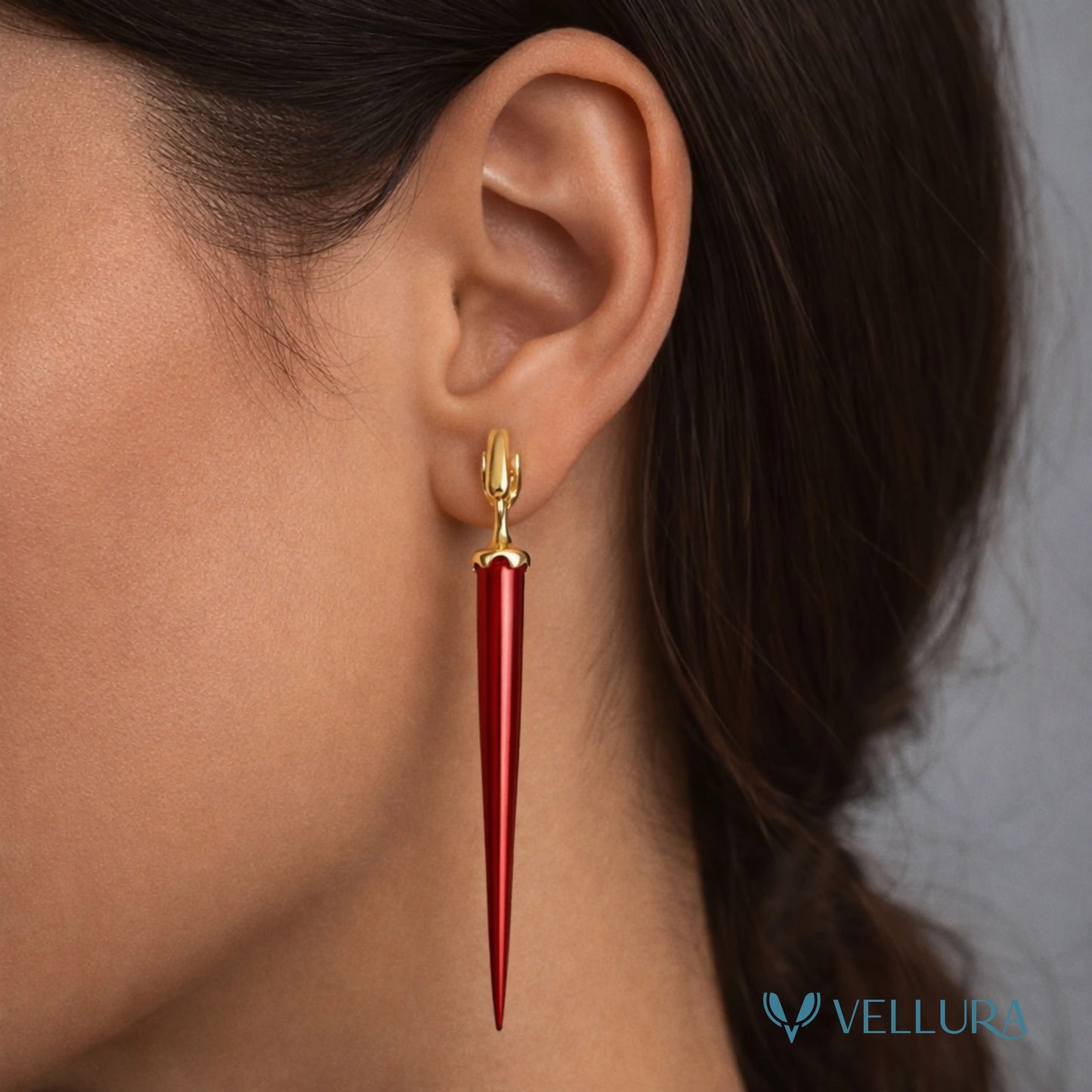 Red mirchi Drop Earrings