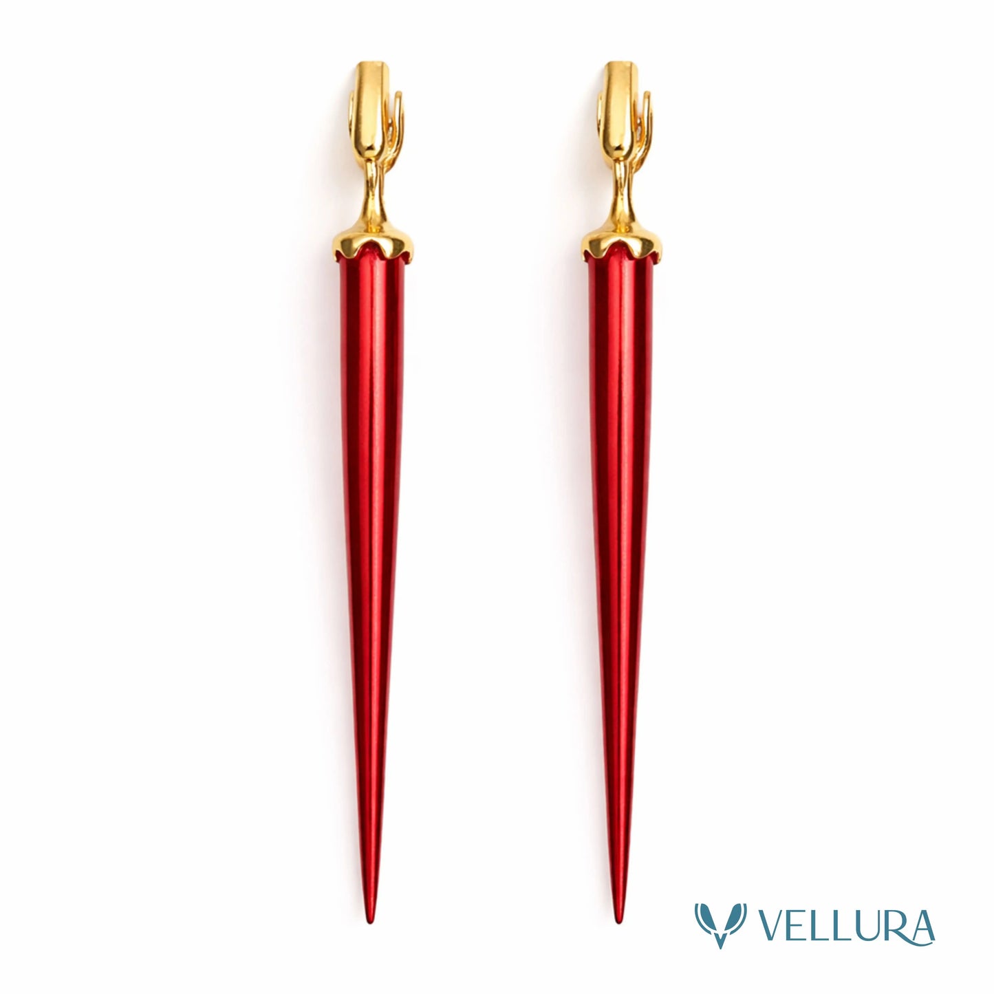Red mirchi Drop Earrings