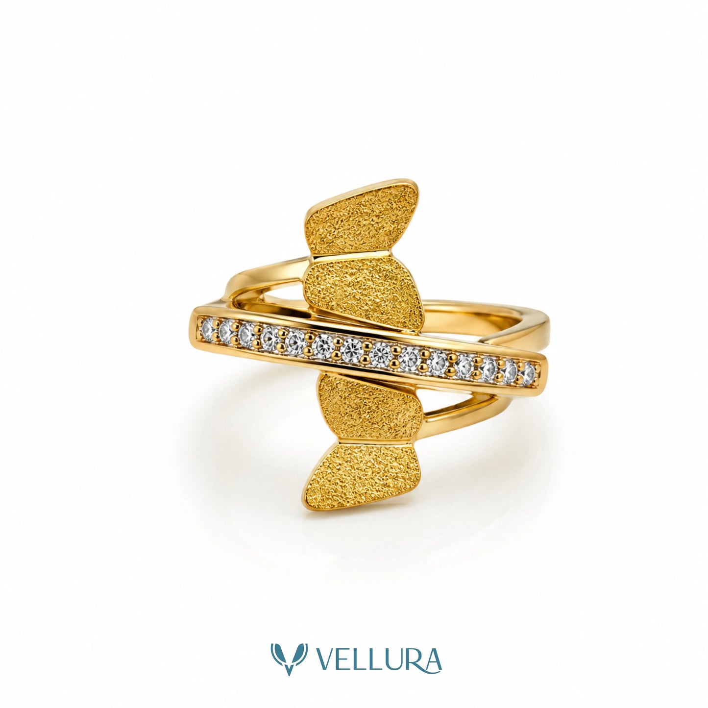 Crystal Wrap Adjustable Ring