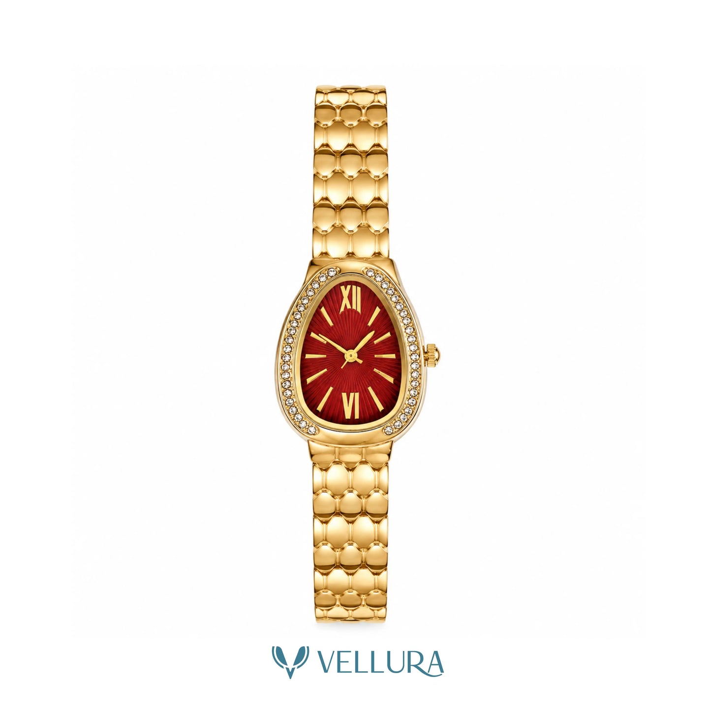 Imperial Red Sunburst Watch-Bvalgari Insipred