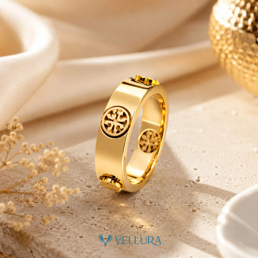 TORY INSIPRED-Designer Medallion Ring