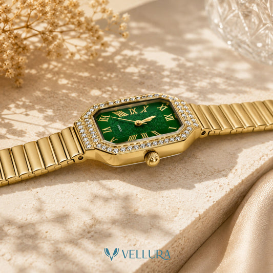 Emerald Majesty Crystal Watch