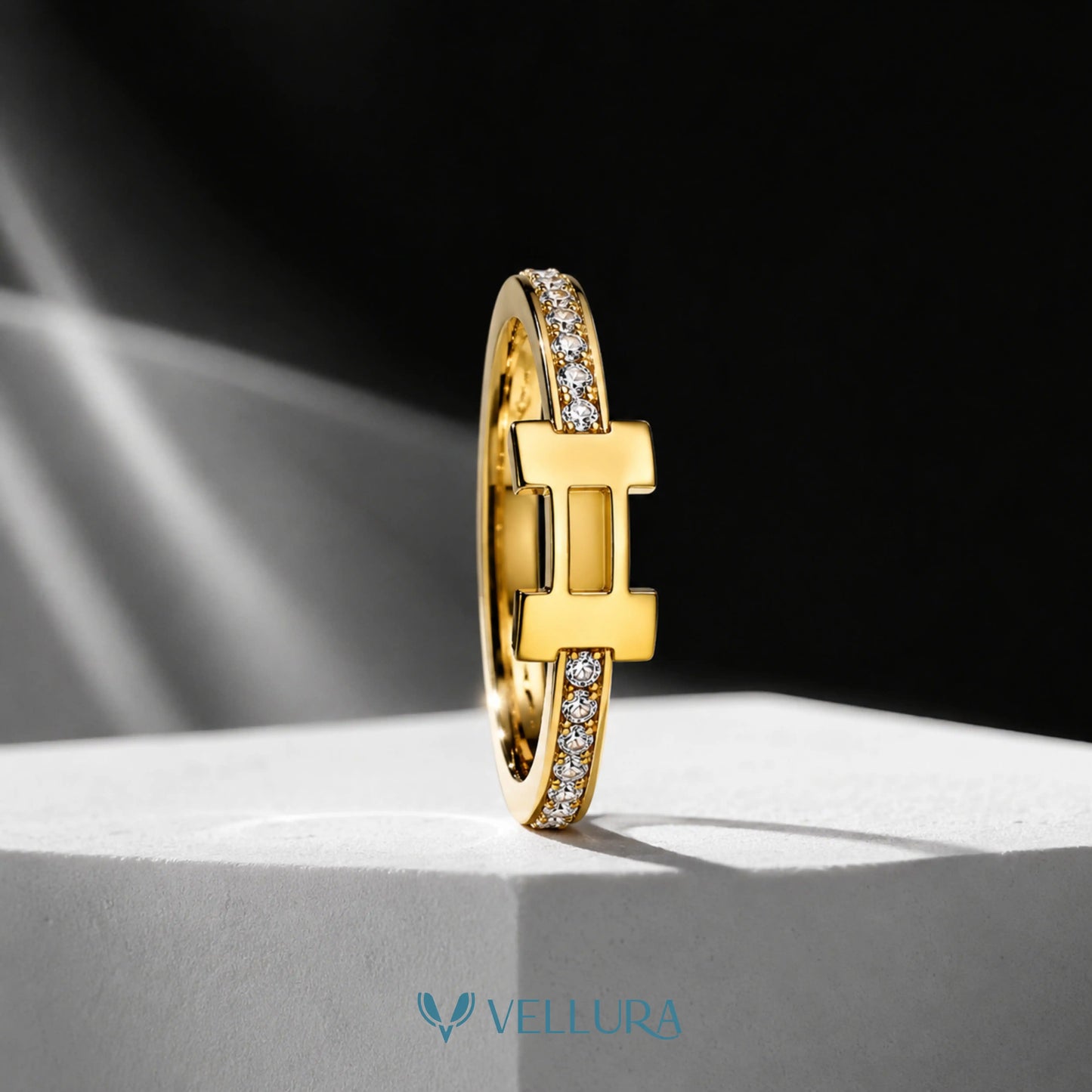 Crystal Hermes Ring