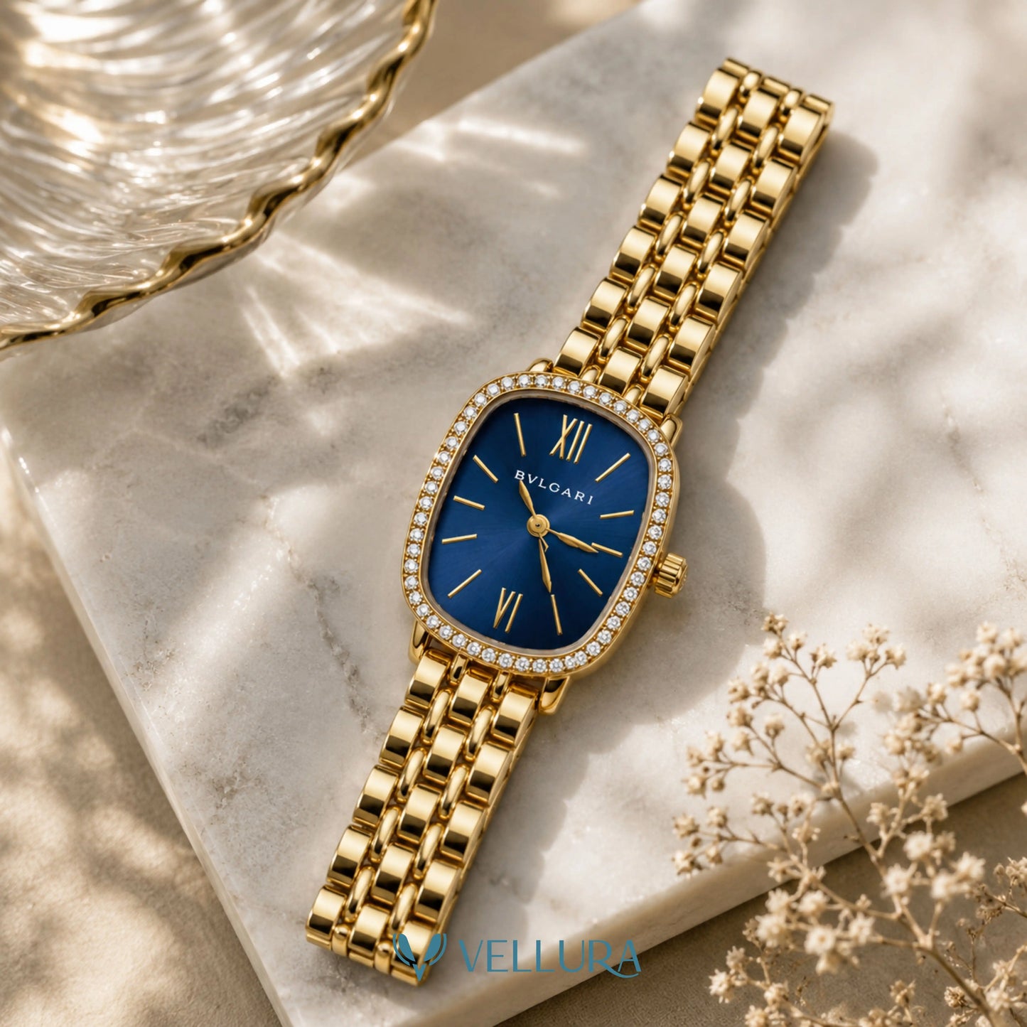 Sapphire Royale Crystal Watch-Bvalgari Insipred