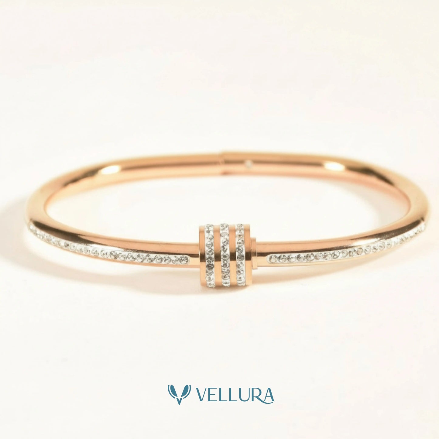 Gold Crystal Bangle Bracelet