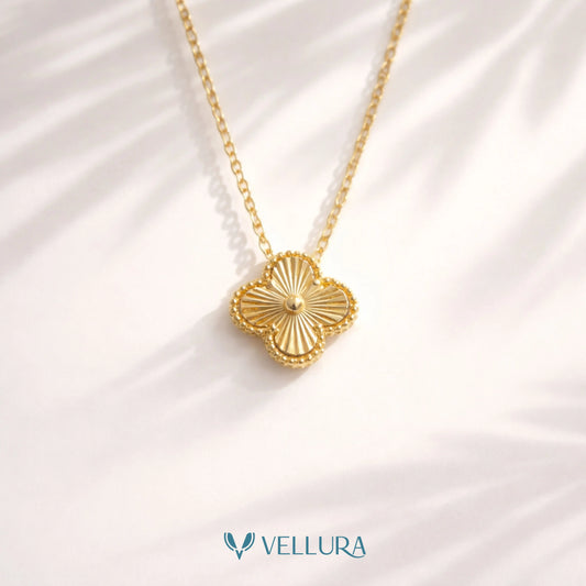 Gold Clover Pendant Necklace