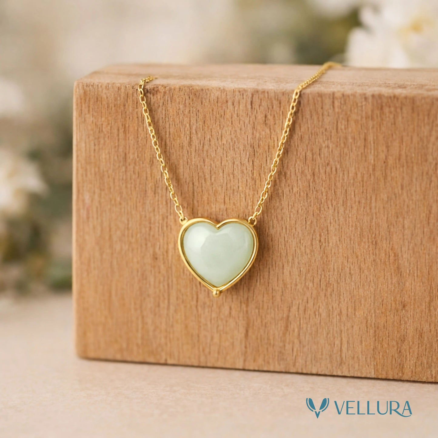 Heart Enamel Pendant Necklace-VJ1