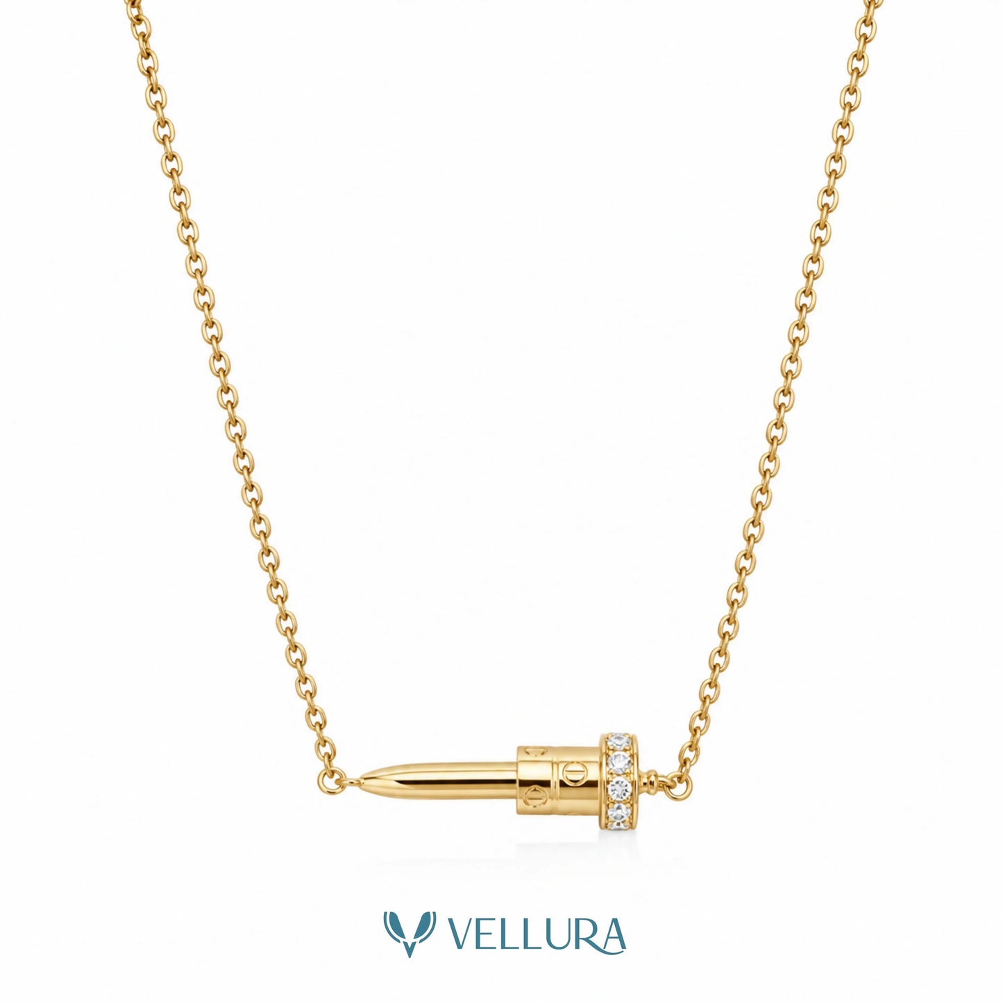 Cartier Inspired Nail Pendant Necklace