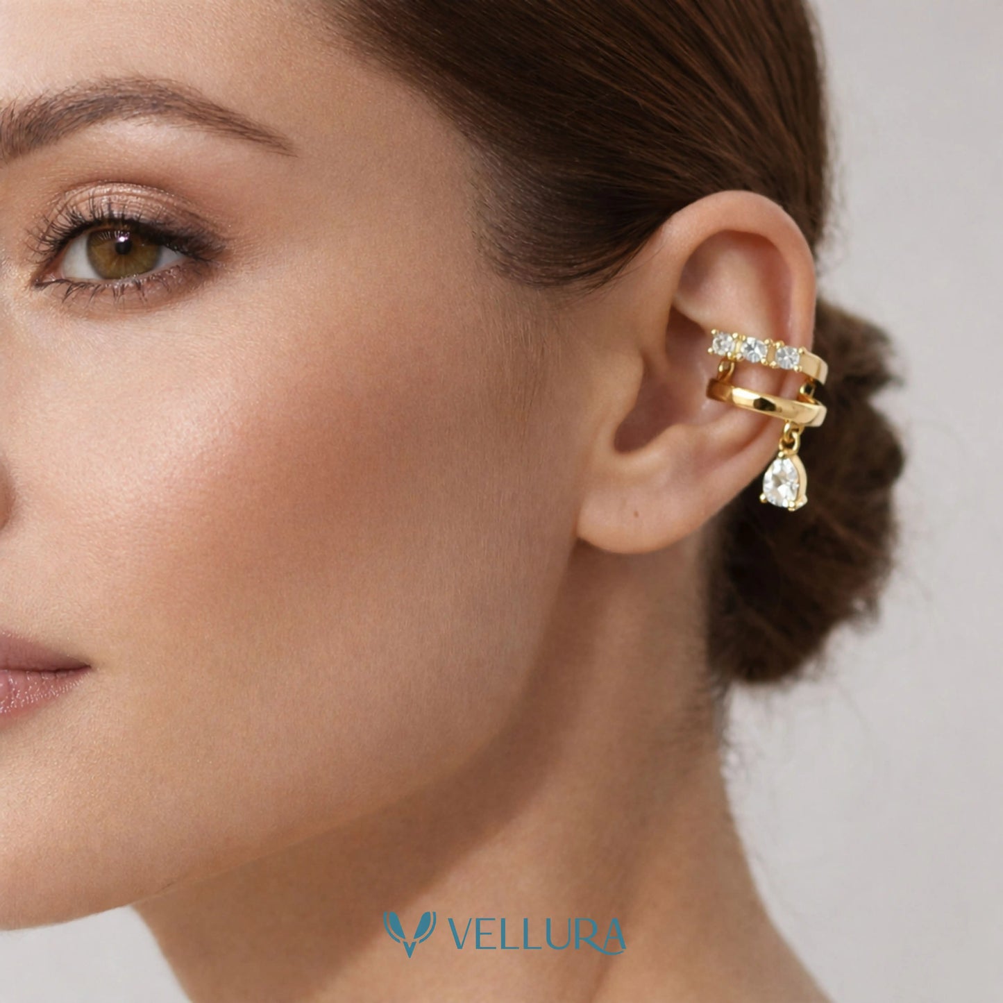 Gold Drop Ear Cuff