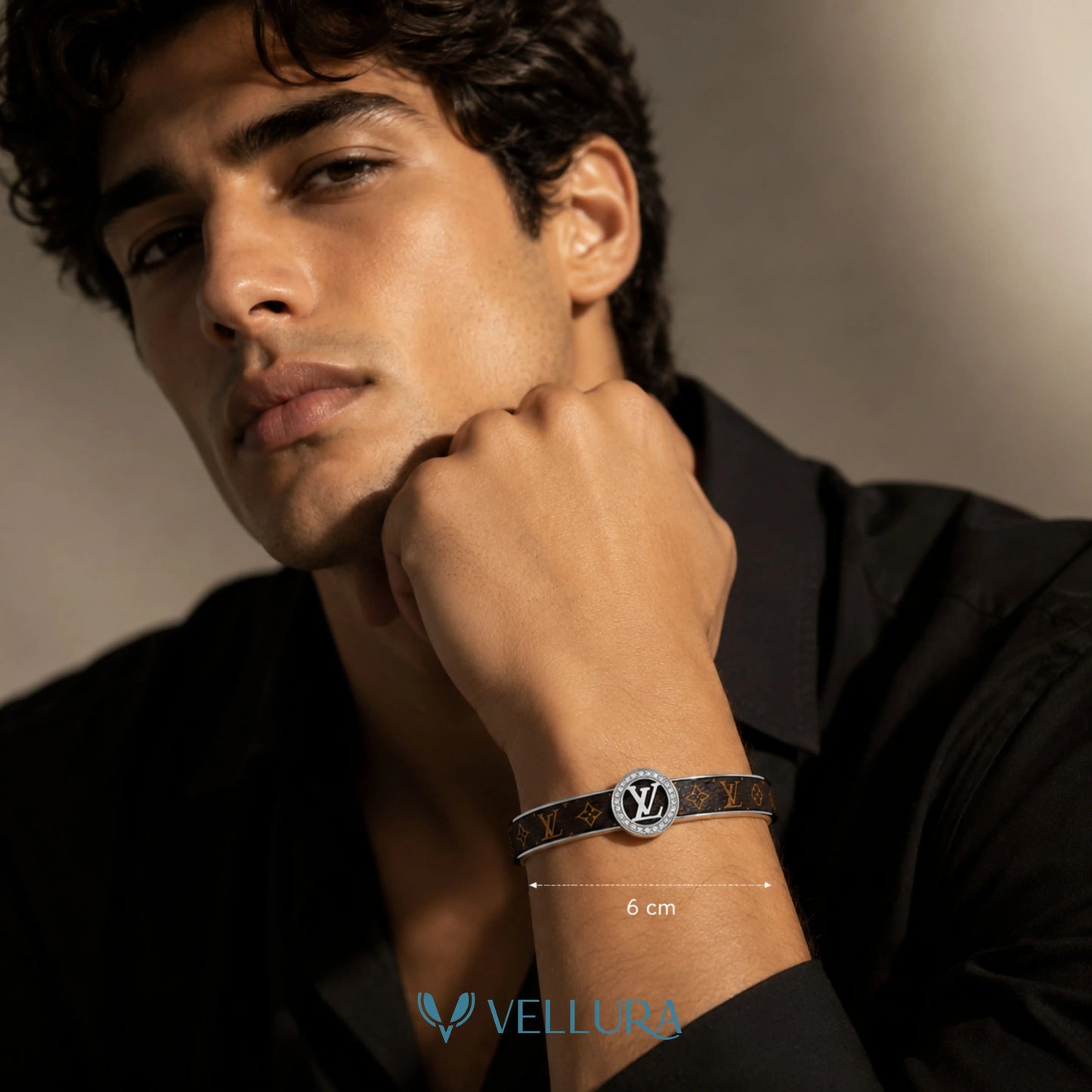 LV inspired Silver Unisex Bracelet