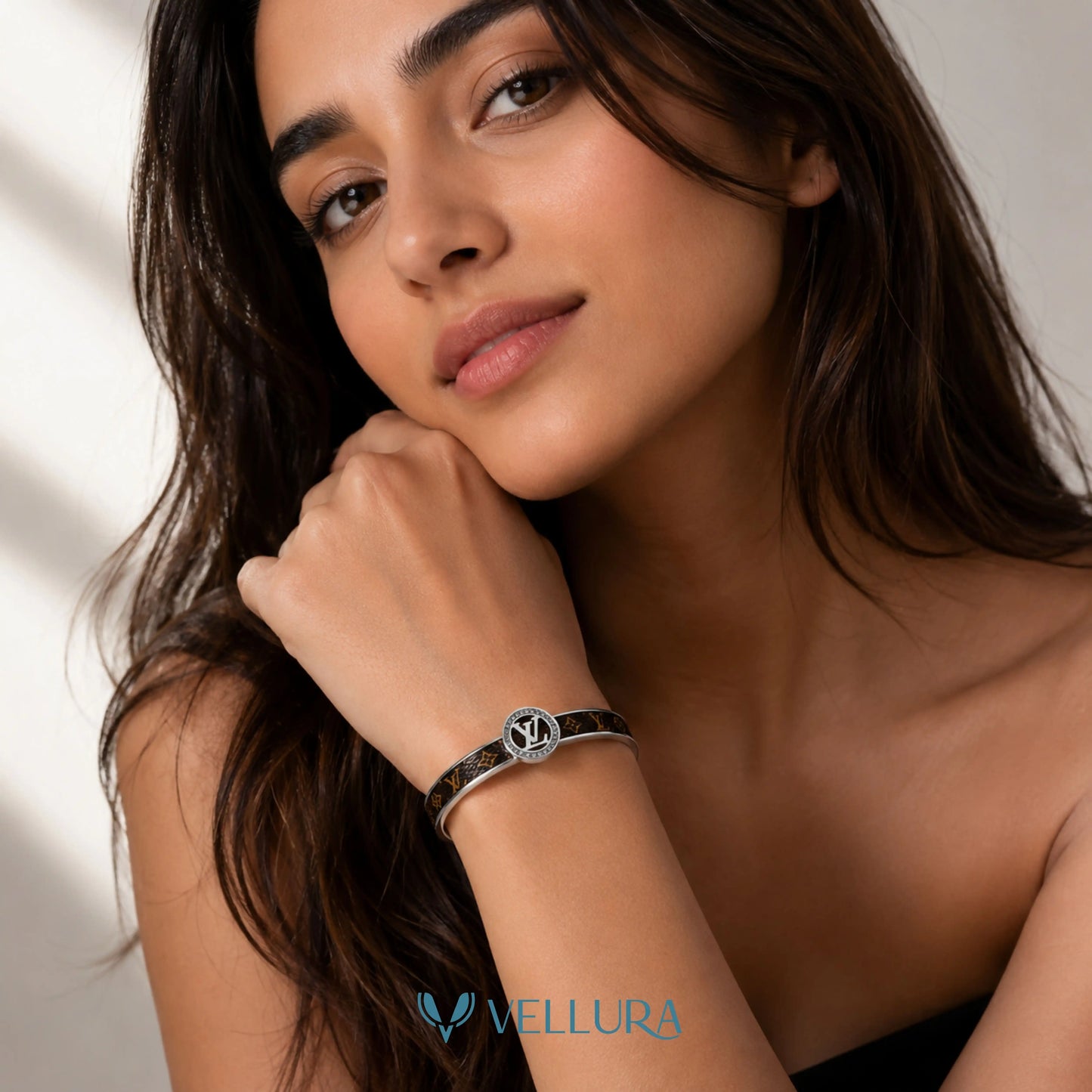 LV inspired Silver Unisex Bracelet