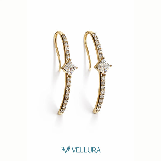 Drop Earrings - CZ Stones