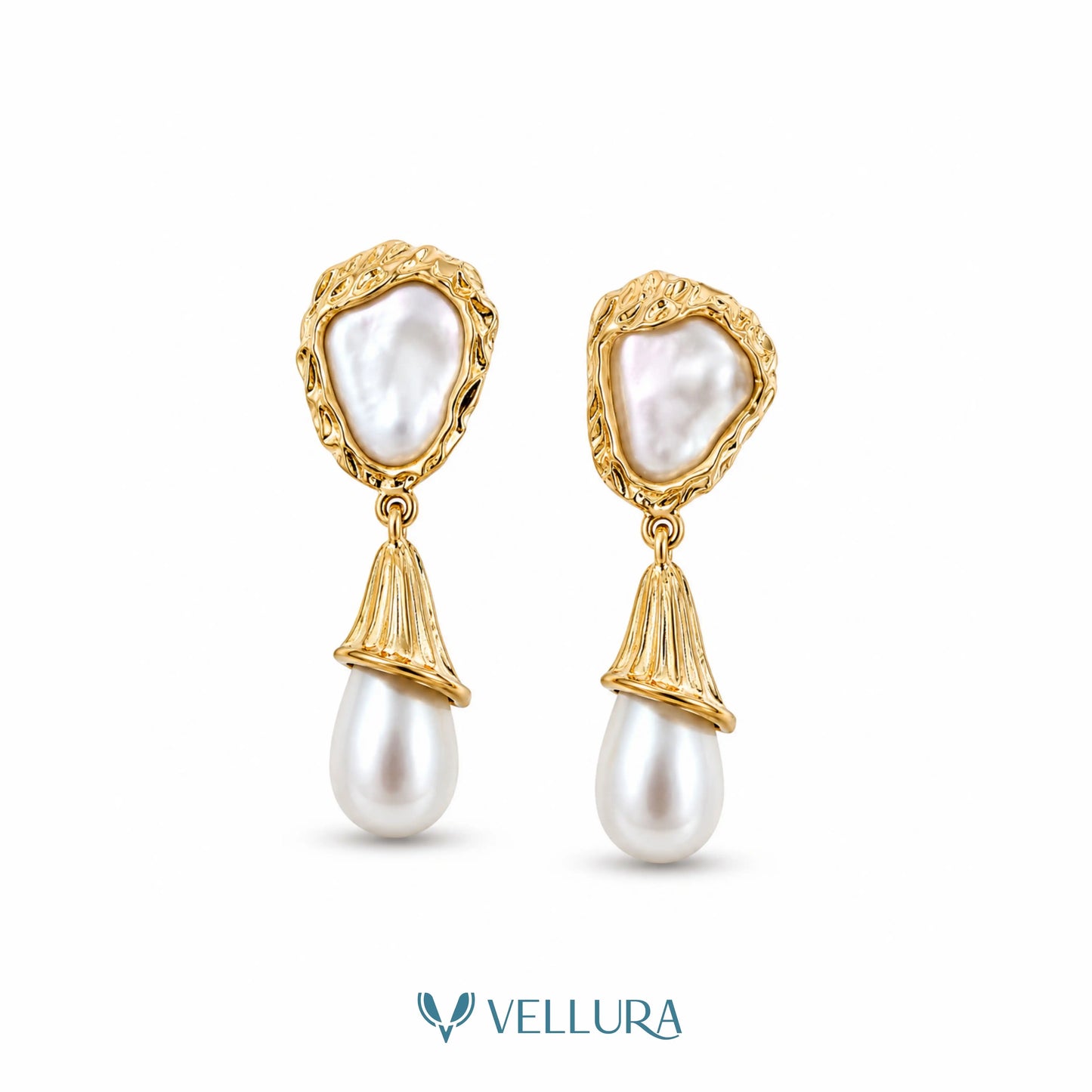 Baroque Pearl Drop Earrings