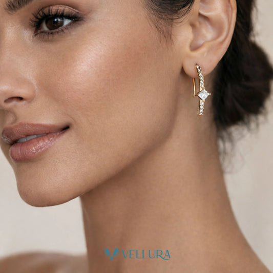 Drop Earrings - CZ Stones