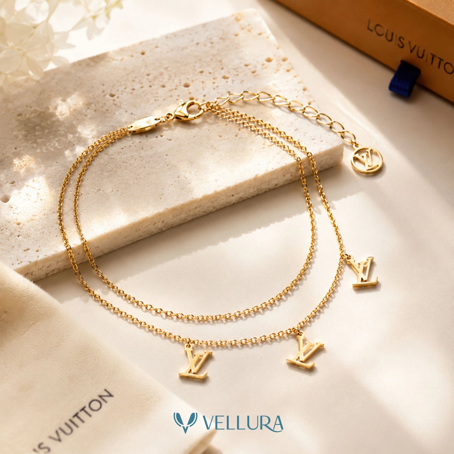 LV INSPIRED Charm  Bracelet