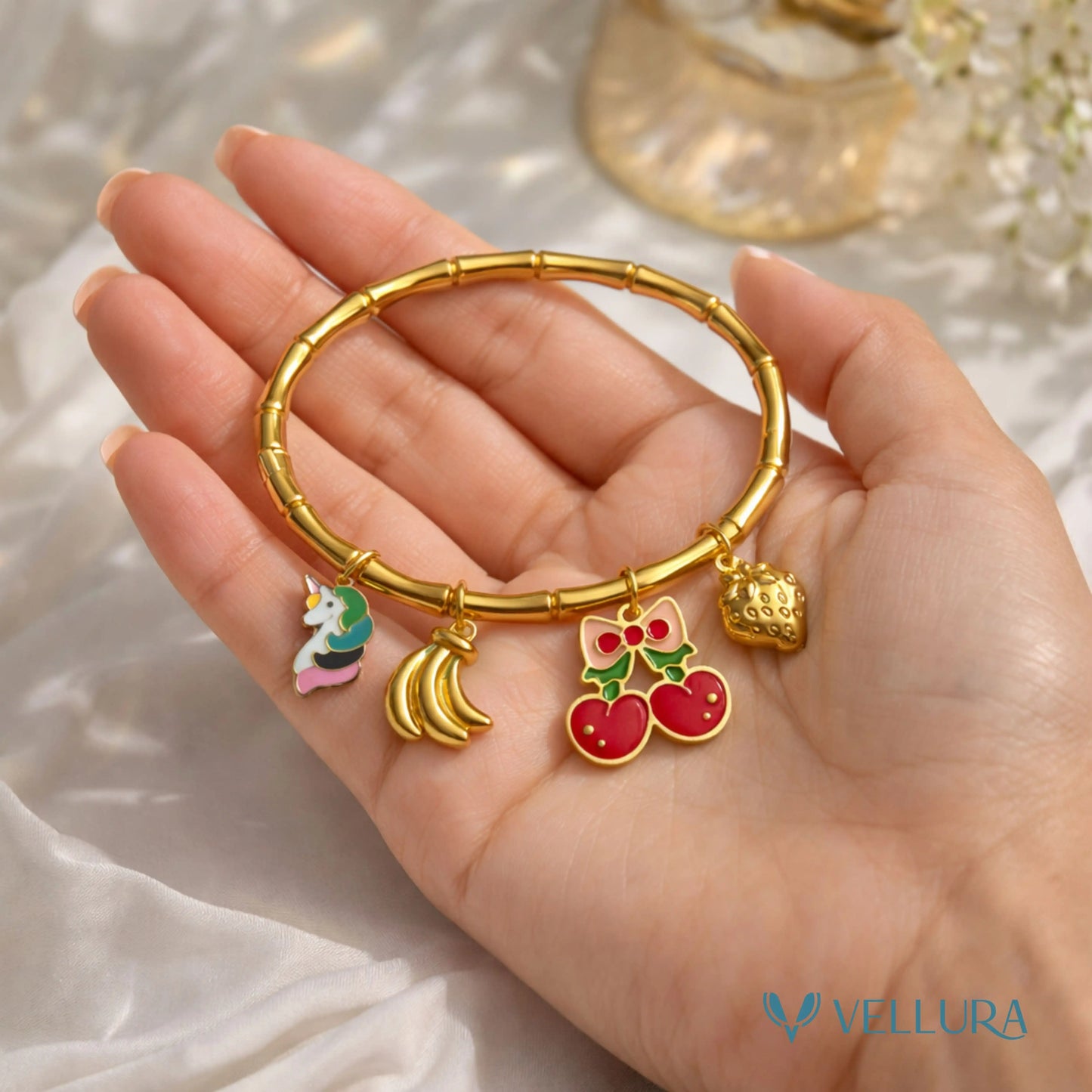Gold Charm Bracelet