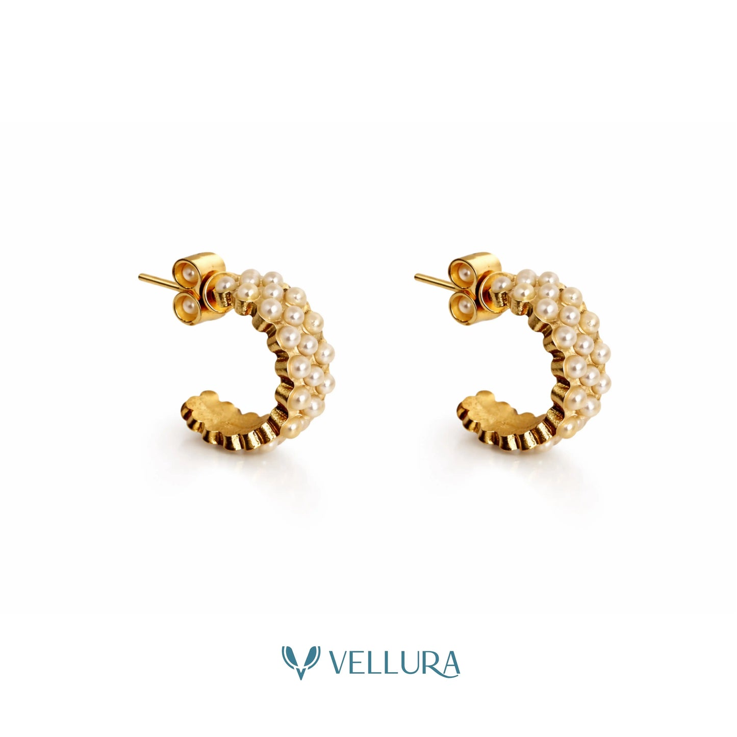 Pearl Hoop Earrings