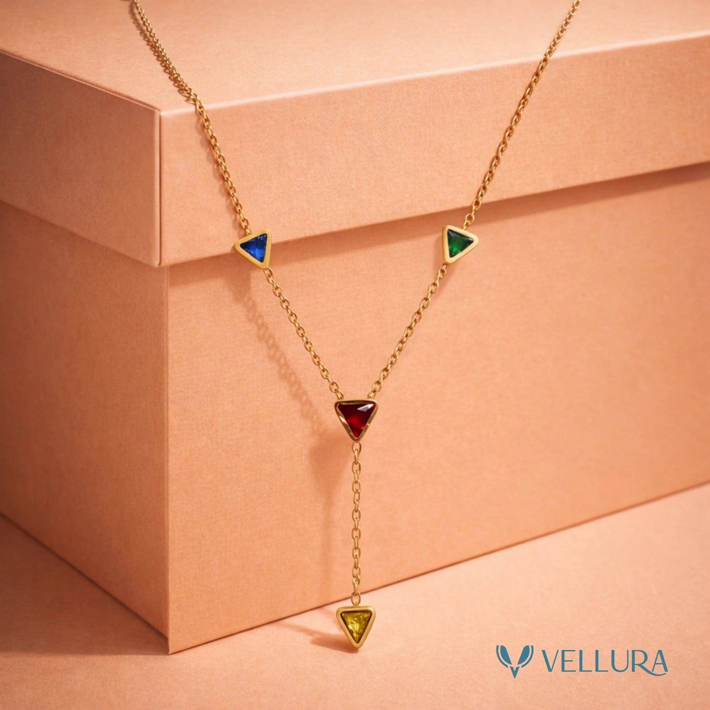 Y-Drop Necklace- Multicolour