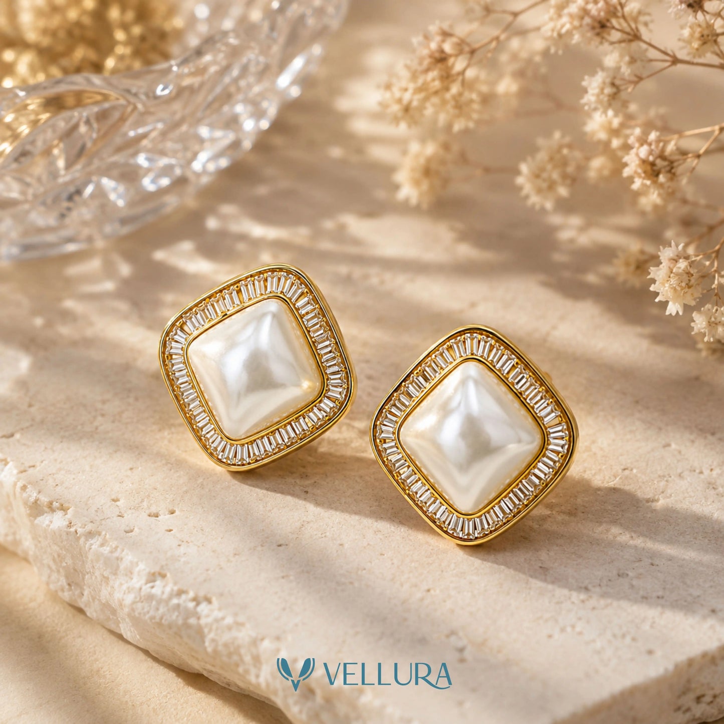 Pearl Stud Earrings