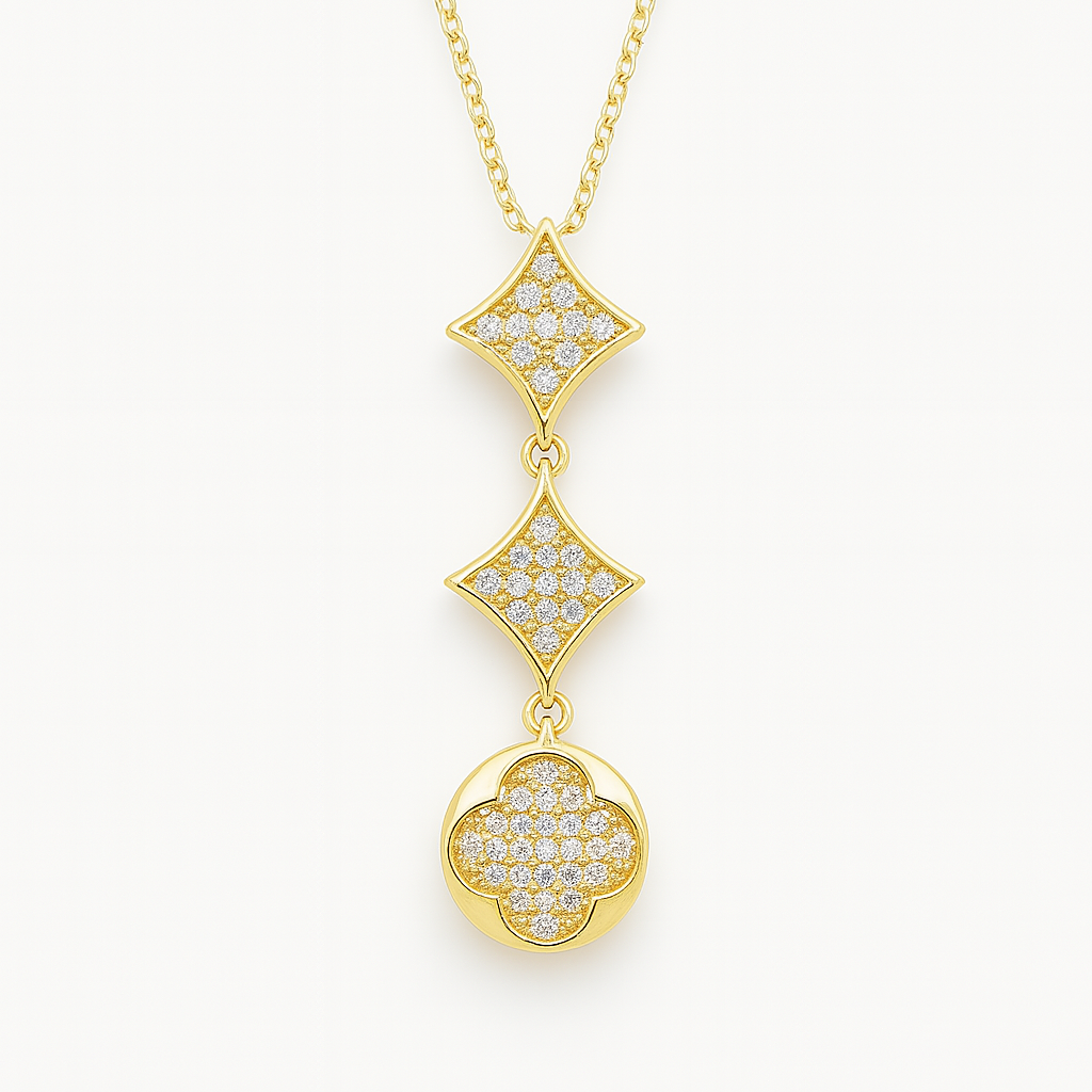 Anti-tarnish 18k Gold plated stainless steel necklace