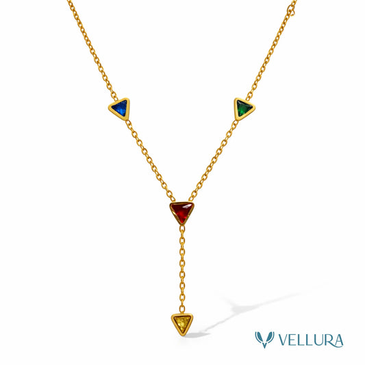 Y-Drop Necklace- Multicolour