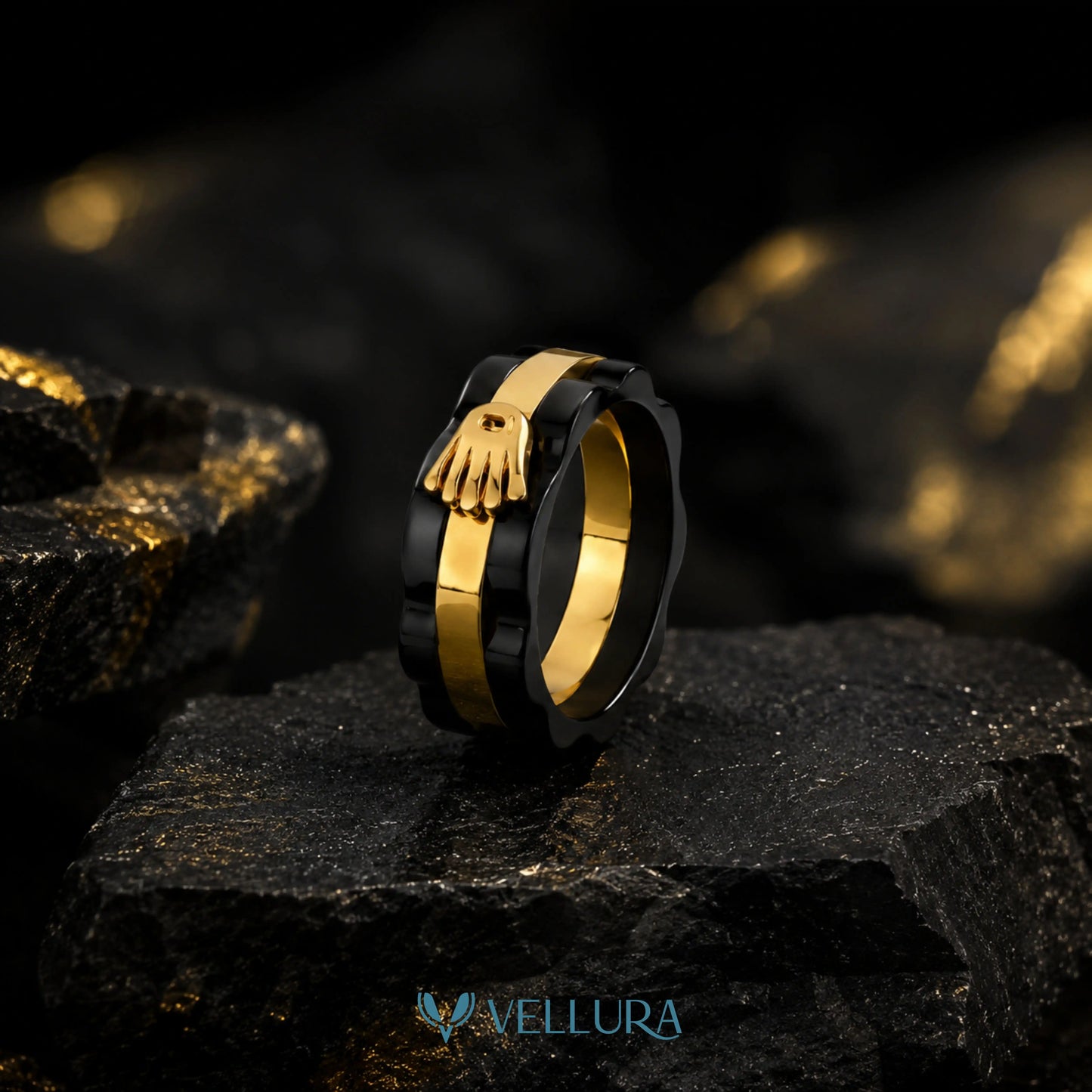 Interlocking Hand Ring-Rolex Inspired