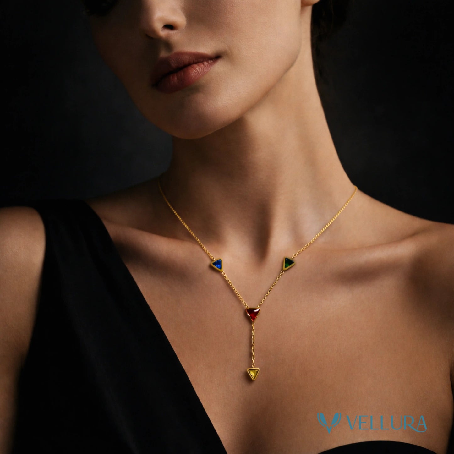 Y-Drop Necklace- Multicolour