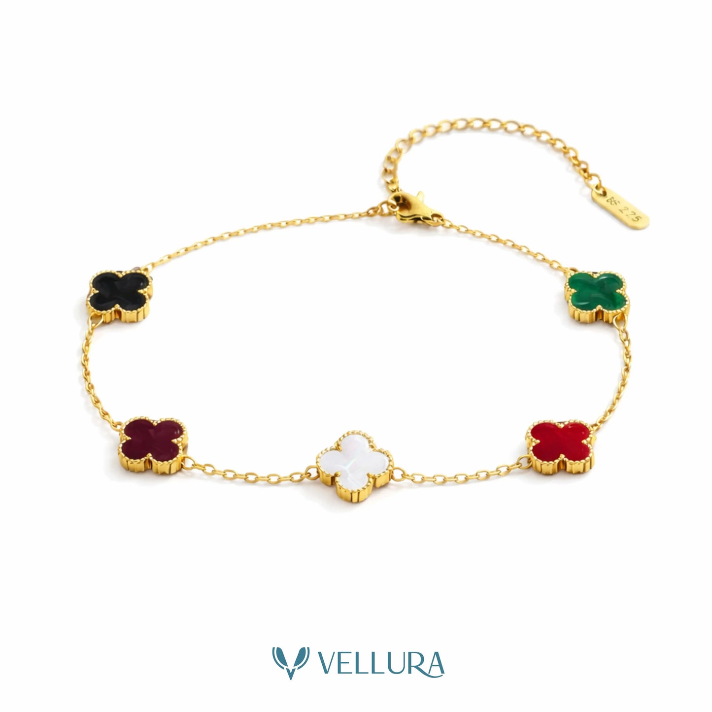 Multi Colour Quatrefoil Bracelet