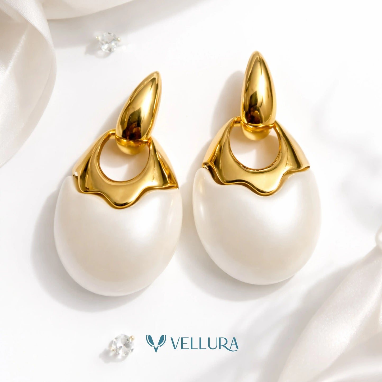Drop Pearl Earrings