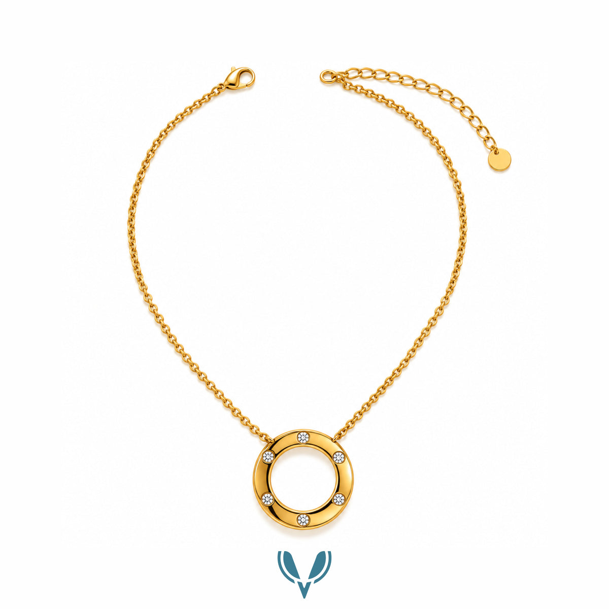 Cartier-Inspired Halo Pendant