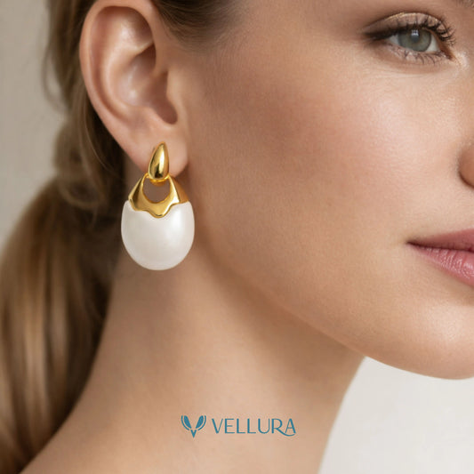 Drop Pearl Earrings