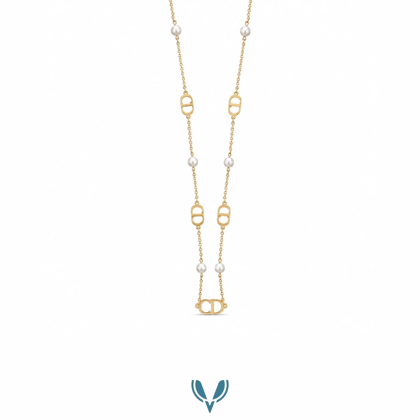 CD' Pearl Designer Inspired Necklace