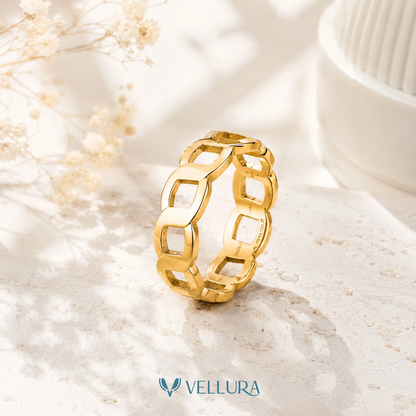 Gold Chain Link Ring