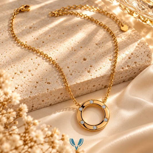 Cartier-Inspired Halo Pendant