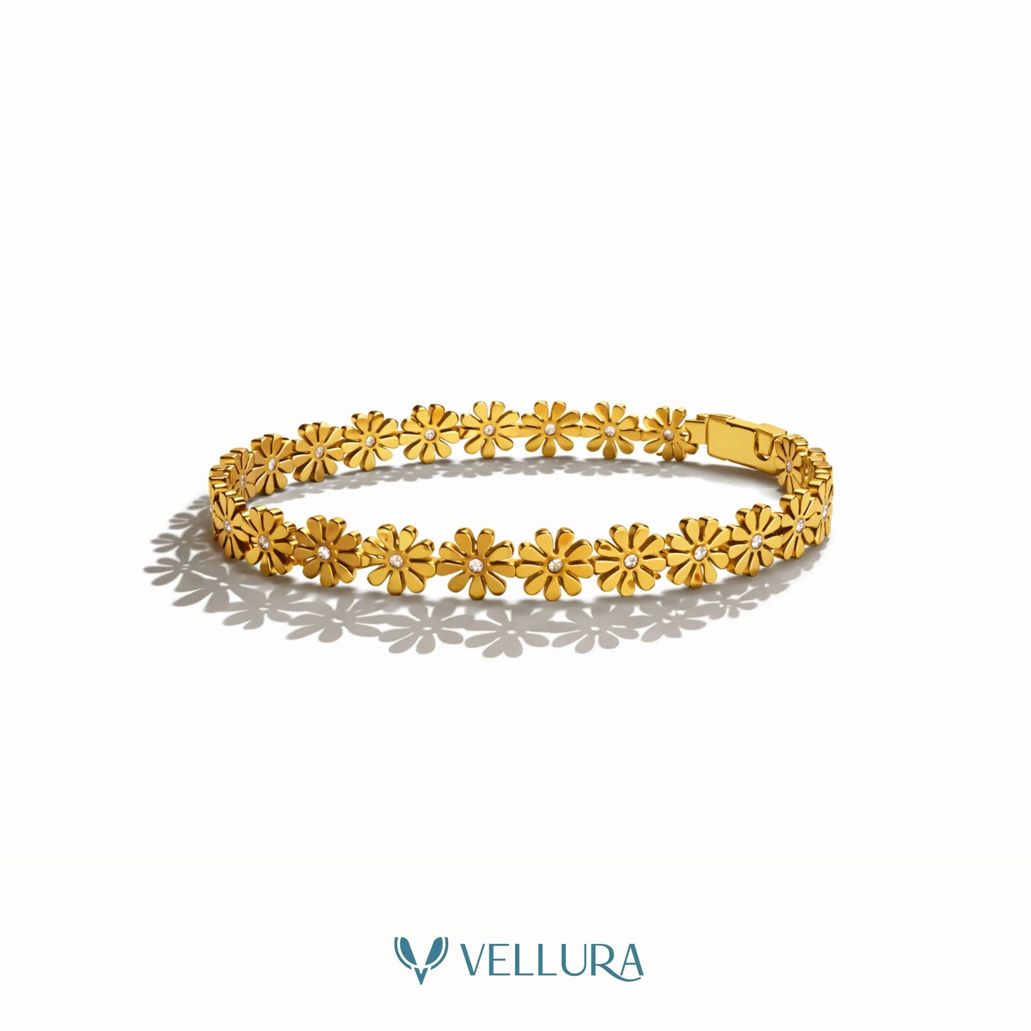 Gold Floral Bracelet