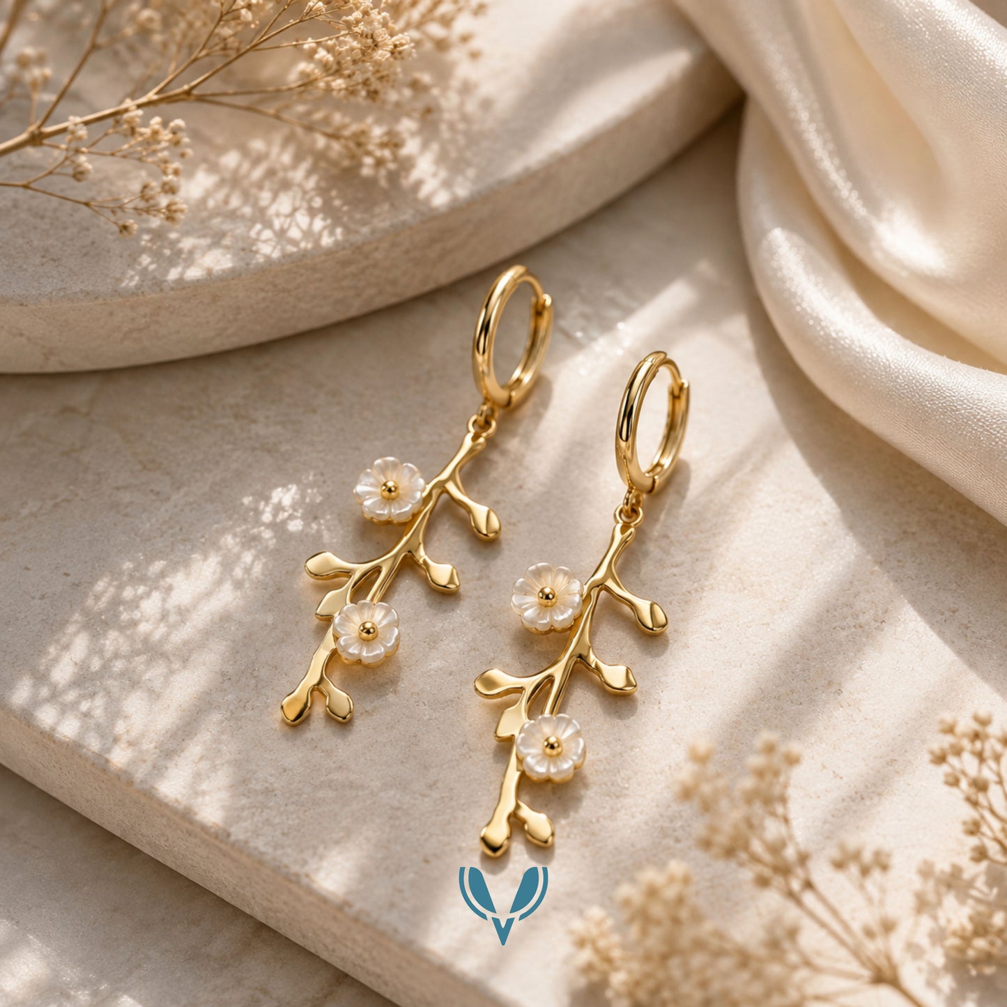 Floral Dangle Earrings