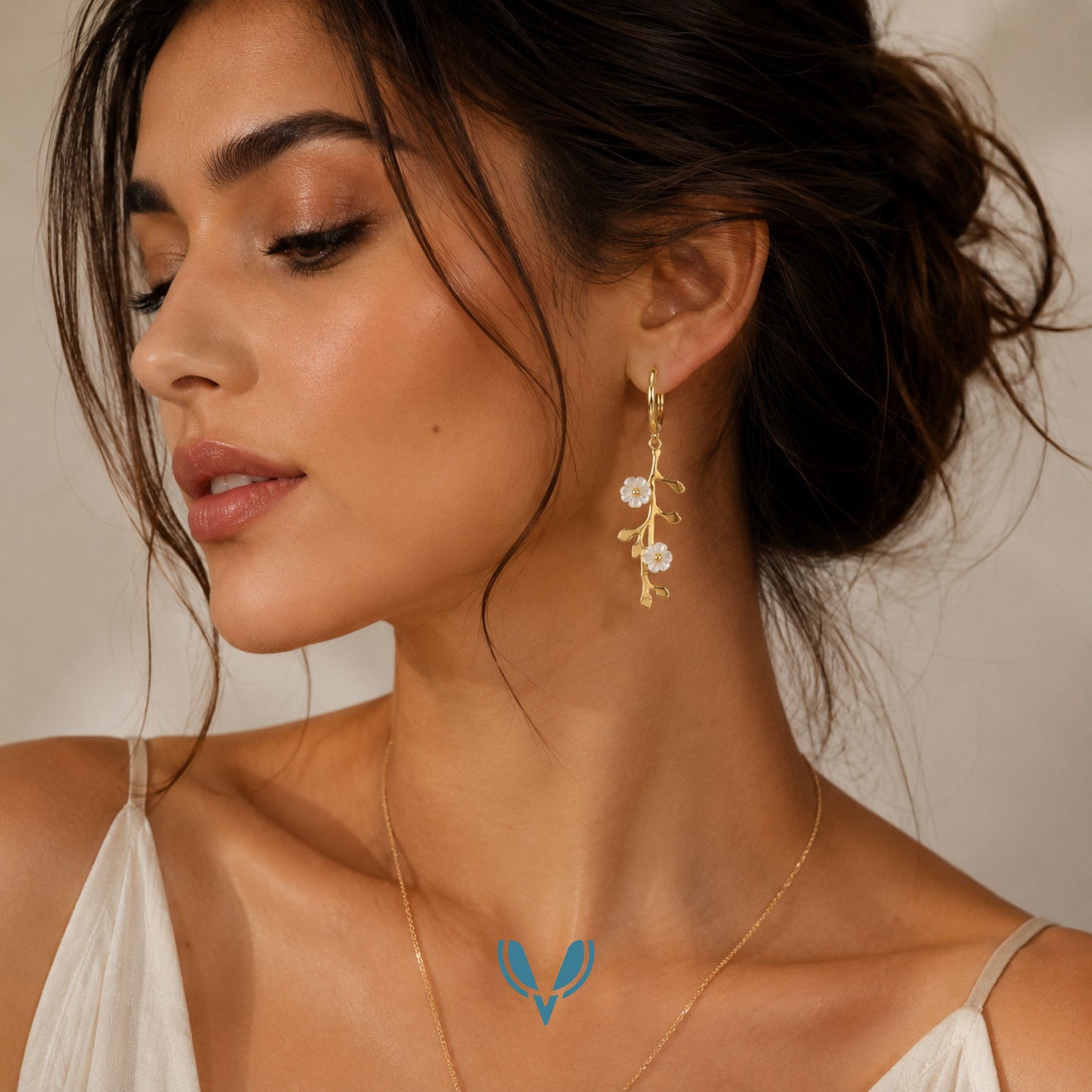 Floral Dangle Earrings