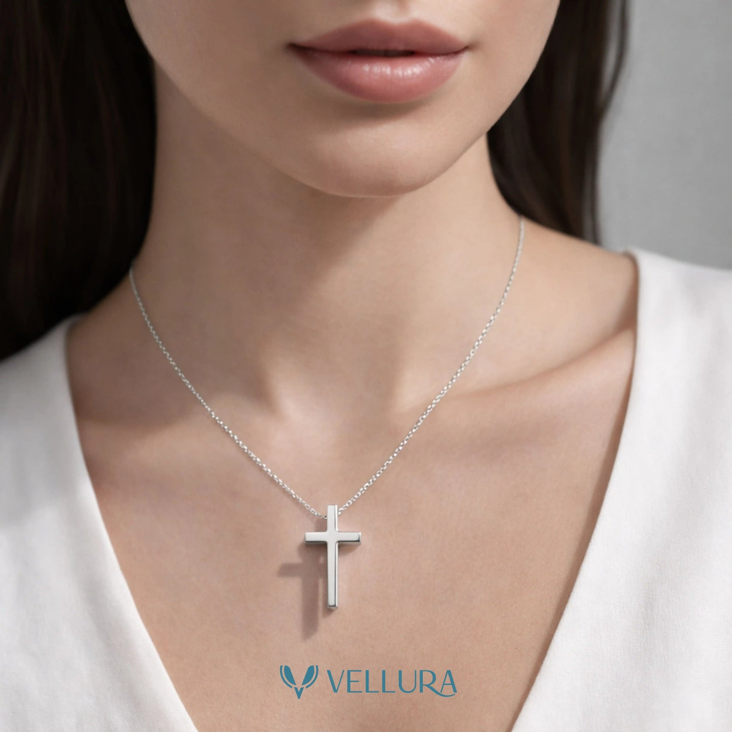 Silver Cross Necklace