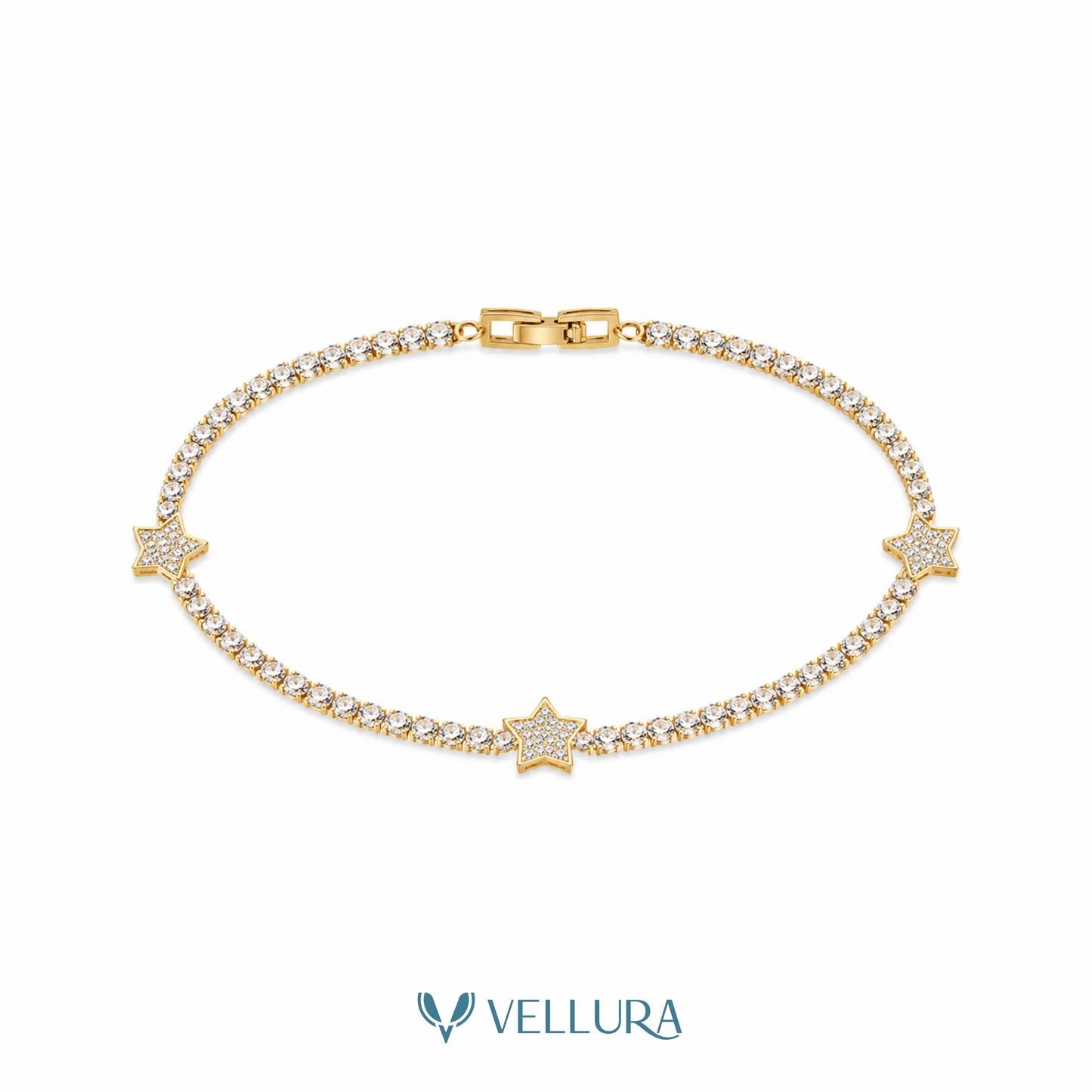 Triple Star Tennis Bracelet