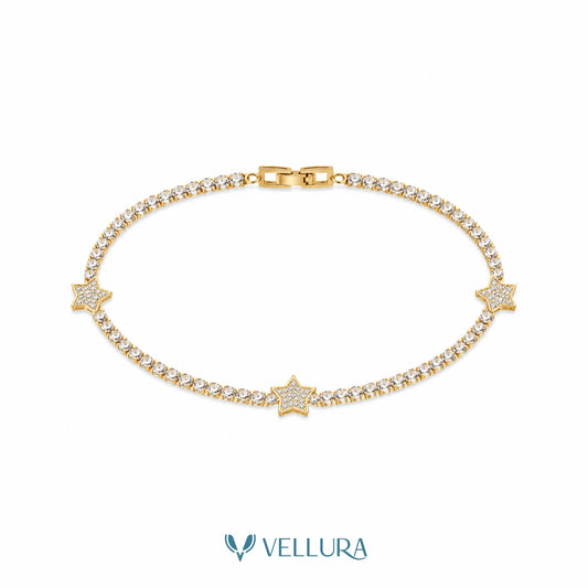 Triple Star Tennis Bracelet