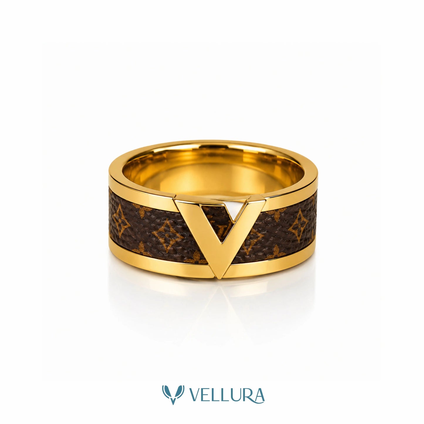 LV Inspired Statement Ring
