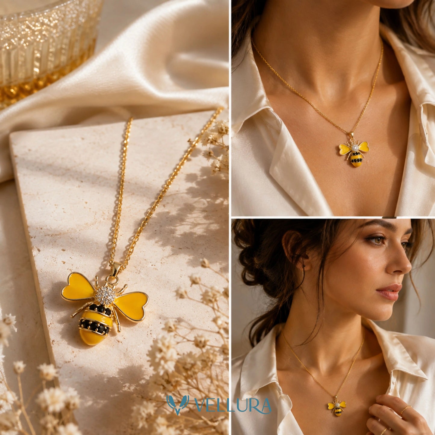 Bee Pendant Necklace