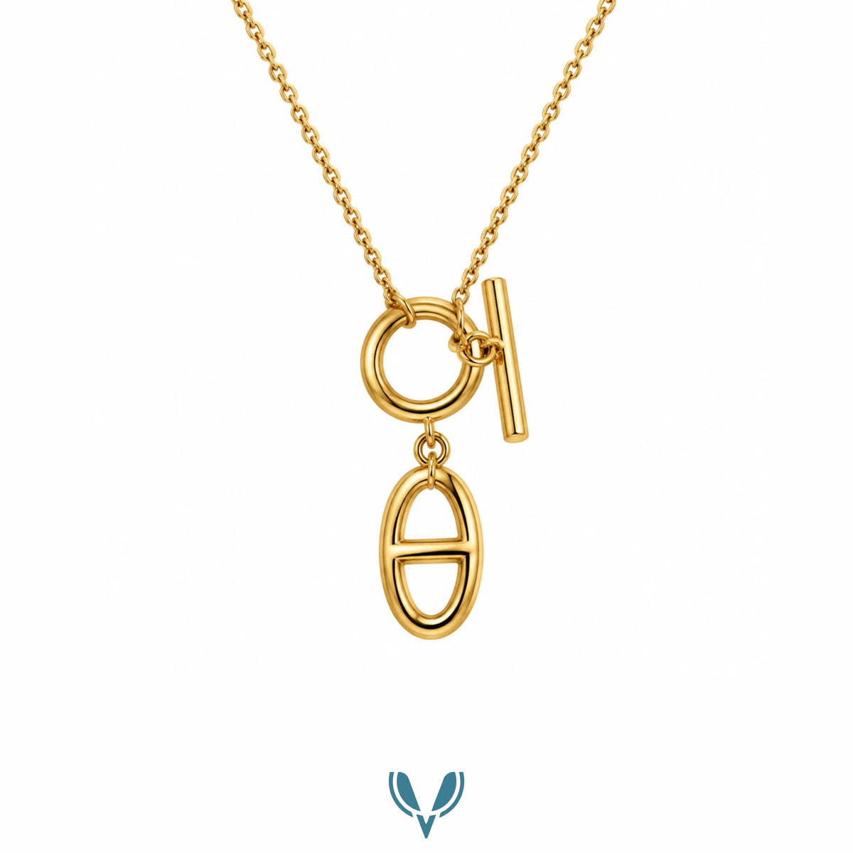 Toggle Pendant Chain Necklace