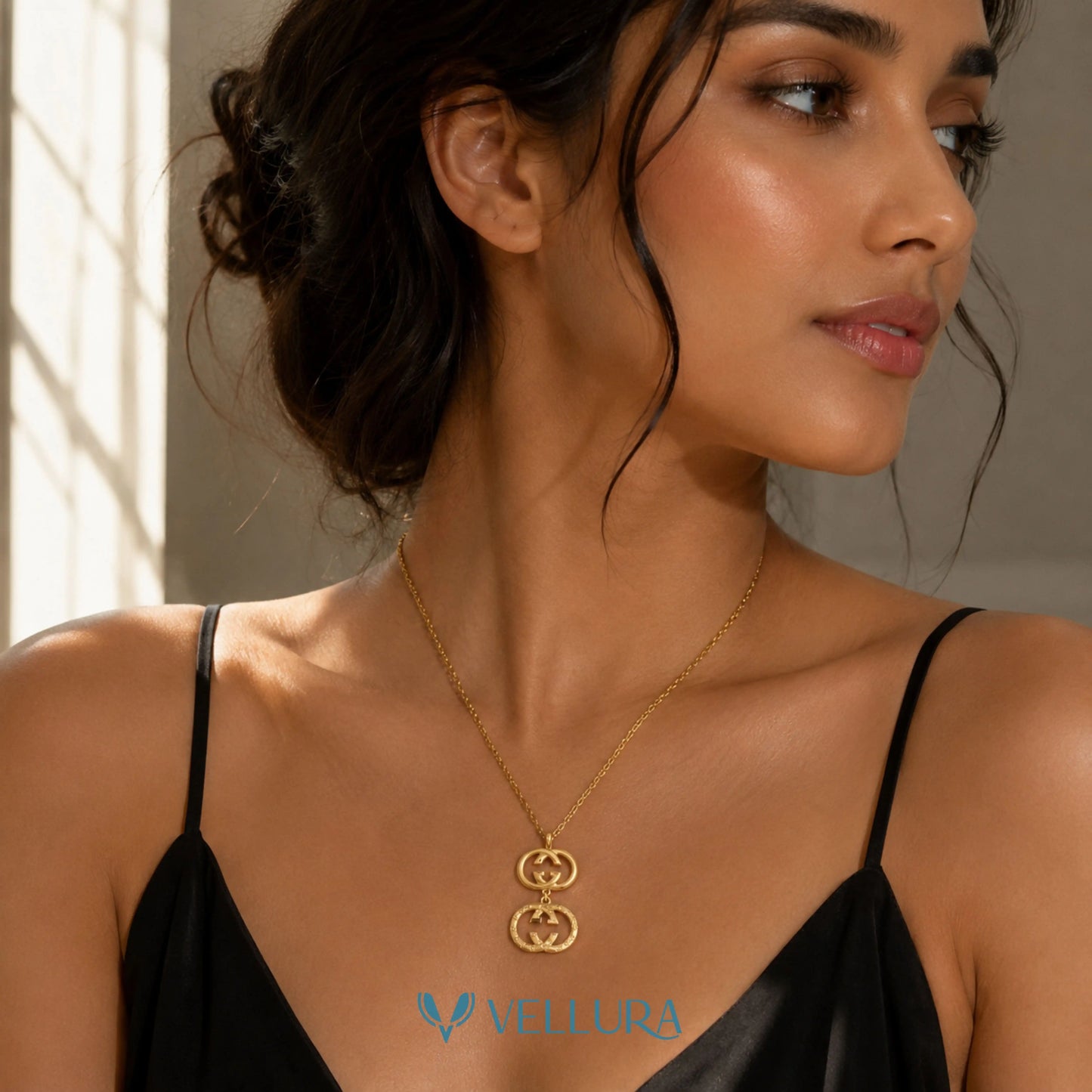 Double GG Pendant Necklace