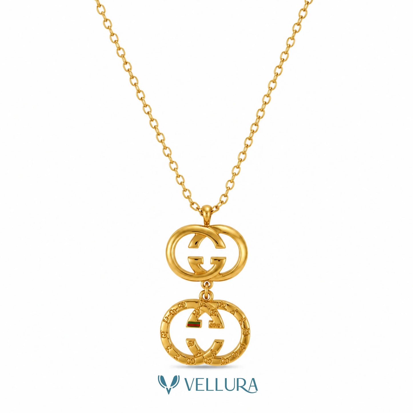 Double GG Pendant Necklace