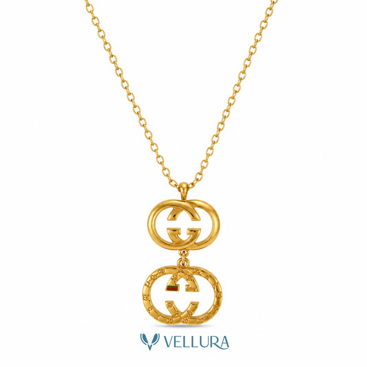 Double GG Pendant Necklace