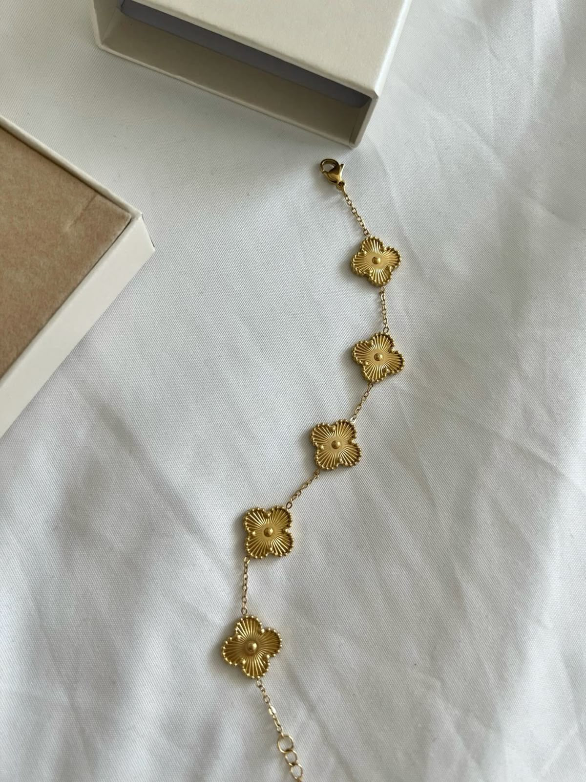 Gold Quatrefoil Bracelet