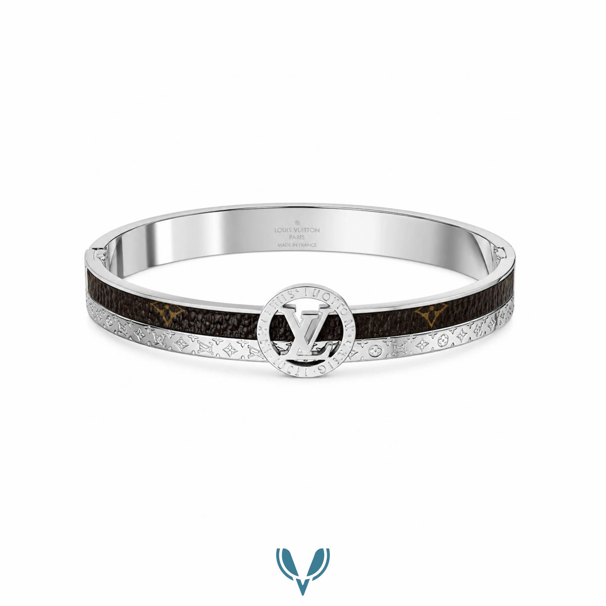 LV inspired Silver Unisex Bracelet