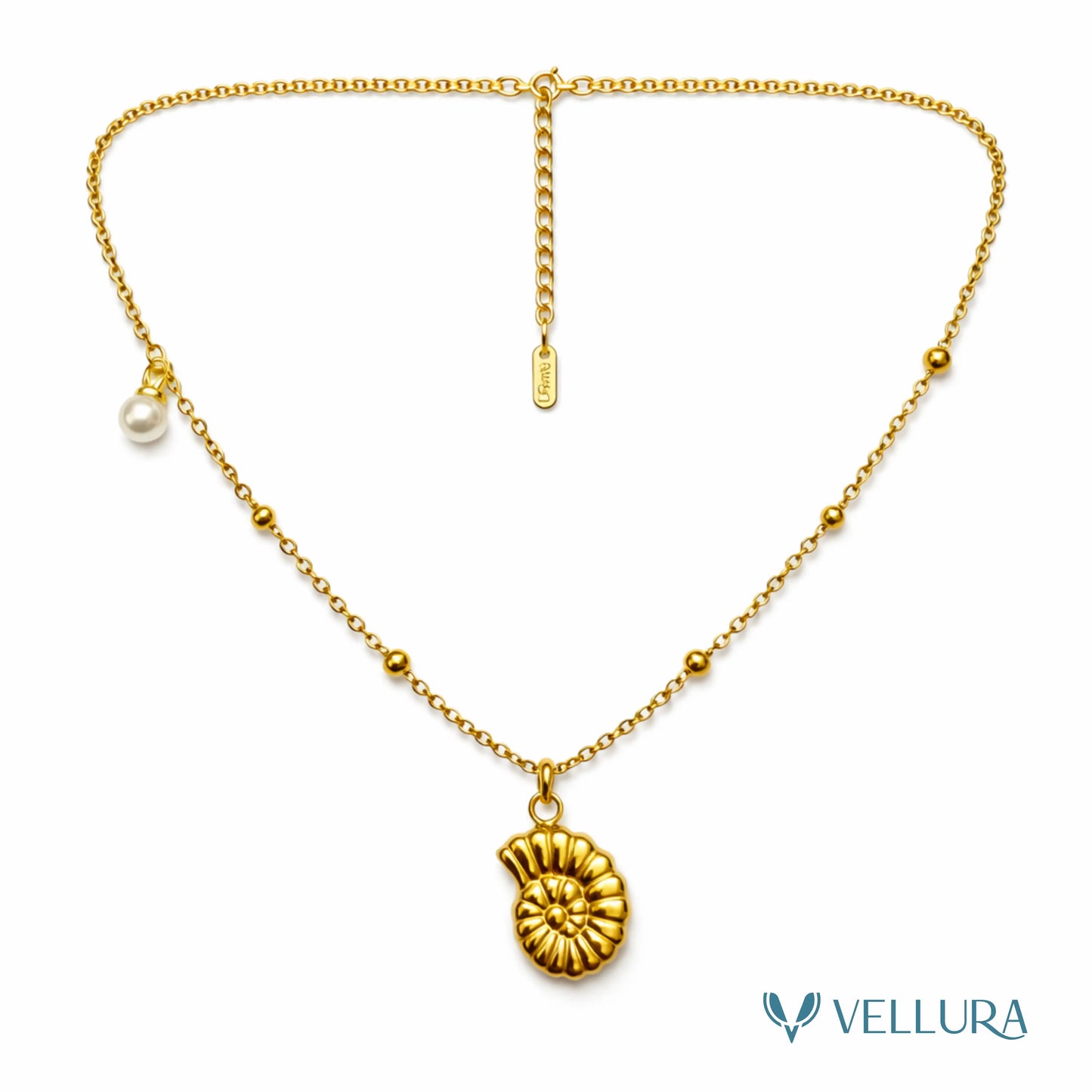 Shell Pendant with Pearl