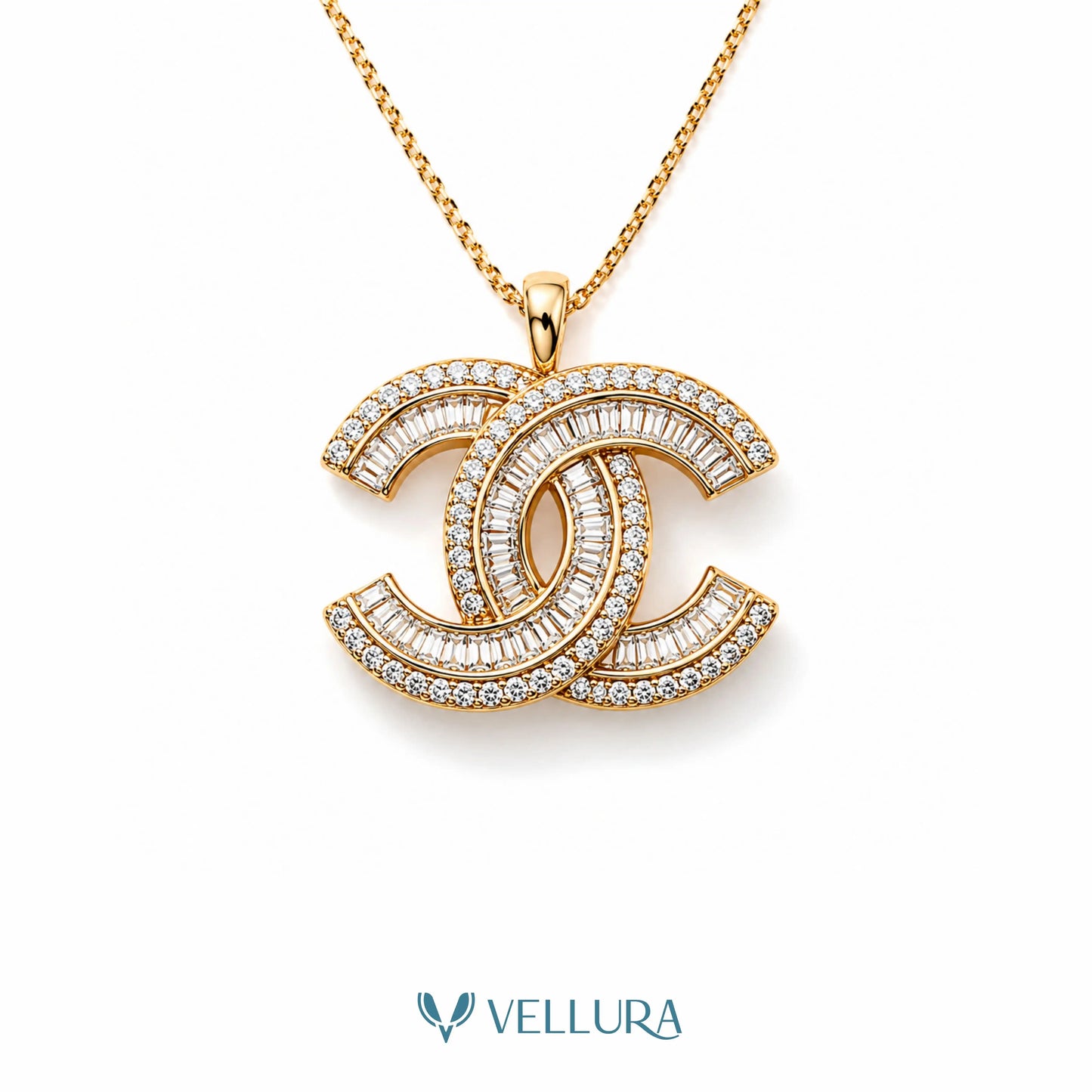 Designer Inspired CZ Necklace Set with Earrings